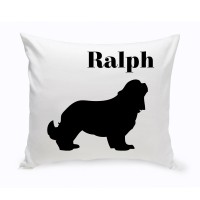 JDS Personalized Gifts Personalized Cocker Spaniel Classic Silhouette Throw Pillow JMSI2525
